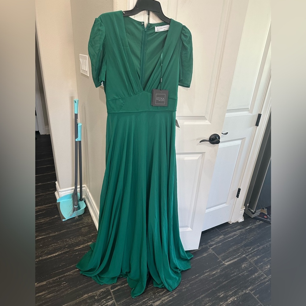 Mac Duggal Green Maxi Dress